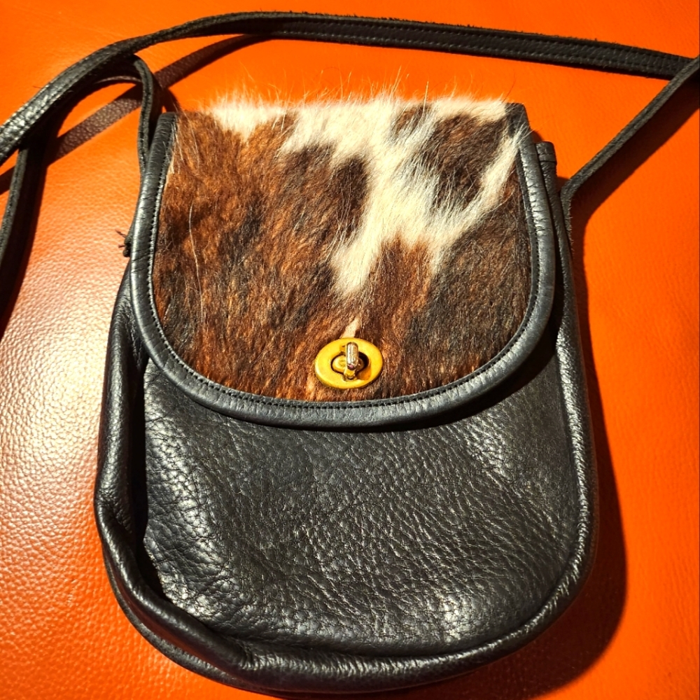 Vintage Robert Cheau cowhide bag